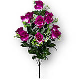 Штучні квіти букет бутони троянд Королева, 69см, фото 2