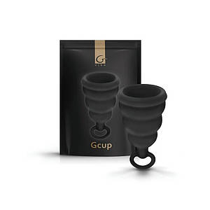 Менструальна чаша Gcup Gvibe, S, чорна, 6 х 3.5 см