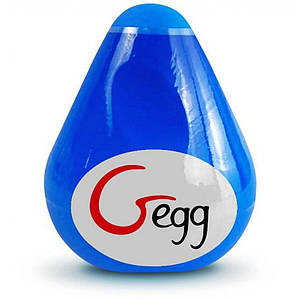 Мастурбатор багаторазове яйце NEW! Gvibe Gegg, синій (при покупці 3 од., тестер за 1 грн)