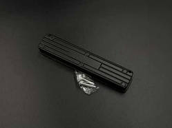 Ручка врізна 139х28,5х14мм. Чорний матовий / Ручка врізна 139х28,5х14мм. Чорний матовий