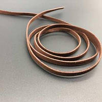 Замшеві шнурки на шию. Колір коричневий. 120см. 6мм / Замшеві шнурки на шию. Колір коричневий. 120см. 6мм