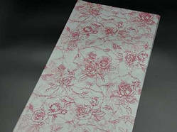 Плівка для квітів з принтом Червоні квіти. 58х58 см / Плівка для квітів з принтом Червоні квіти. 58х58 см