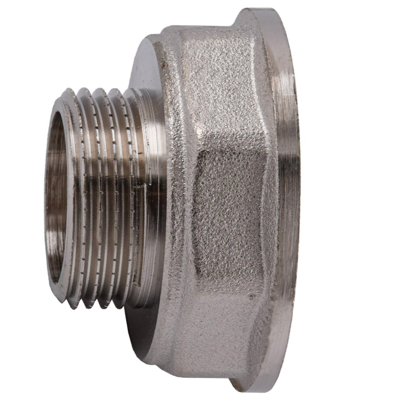 Перехідник редукційний 1 1/2| х1" ВН нікельований восьмигранний NK753O OPTIMUM