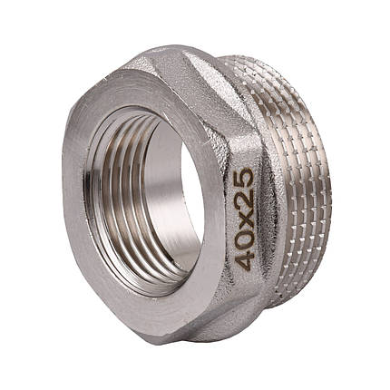 Футорка 1 1/2"х1" НВ нікельована NF753S OPTIMUM, фото 1