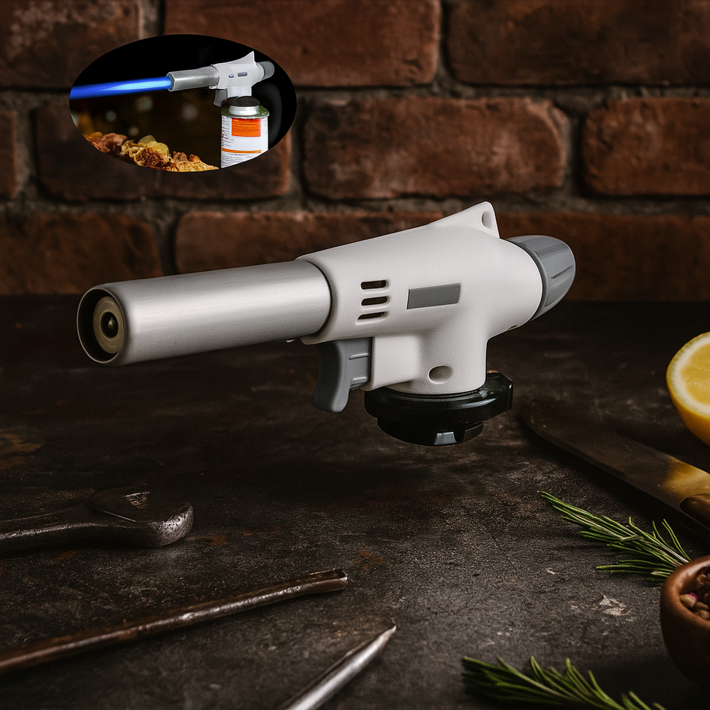 Газовий пальник FLAME GUN 920 з п'єзопідпалом, до 1450°C, для пайки, кулінарії, кемпінгу