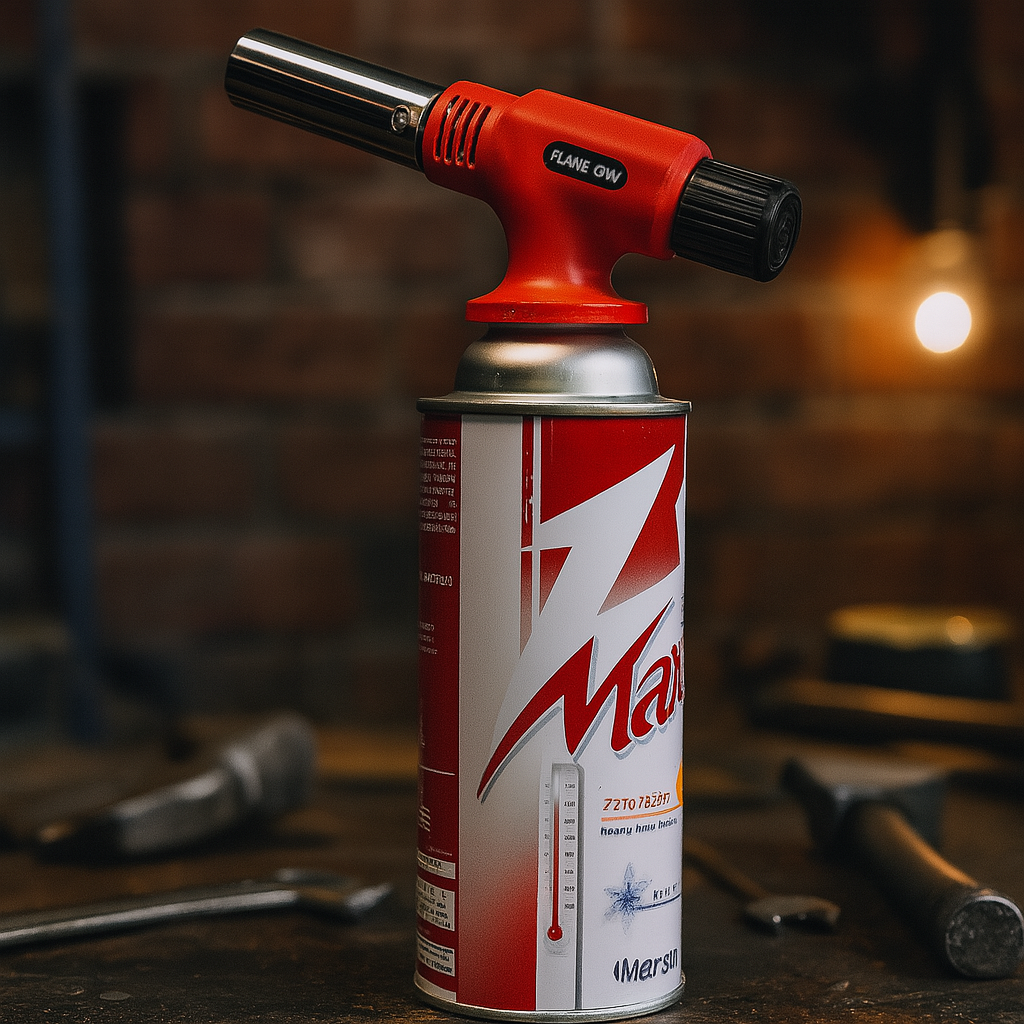 Газовий пальник з п'єзопідпалом MINI WELDING TORCH №1008 для розпалювання, пайки та прогріву 1450°C
