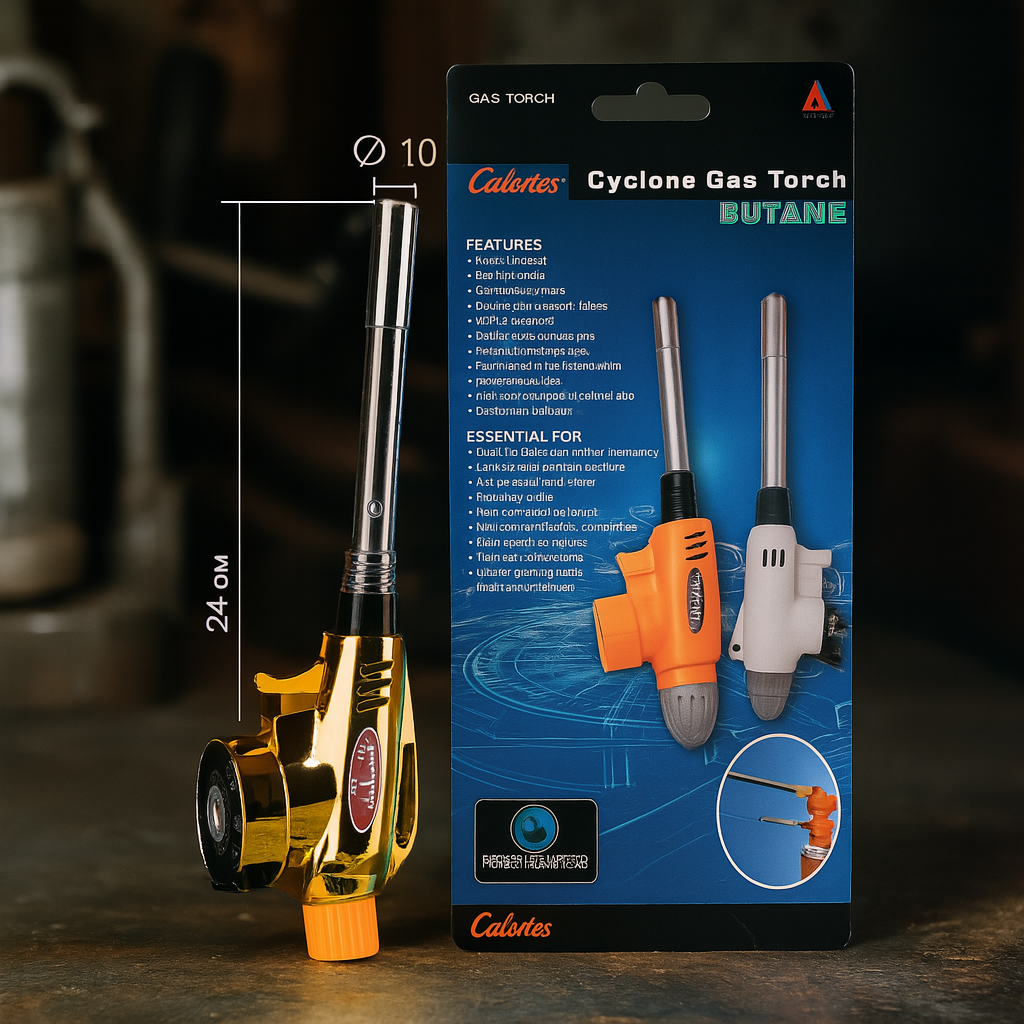 Циклонний газовий пальник SF-871 з п'єзопідпалом, регулюванням полум’я та цанговим кріпленням