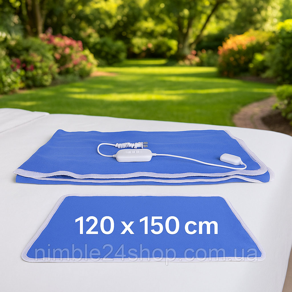 Електроодеяло простирадла Electret 120×150 см | Підігрів, фетр, регулятор температури