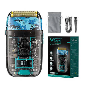 Електробритва VGR Professional Foil Shaver V-352 з титановими сітками для гоління та стрижки волосся