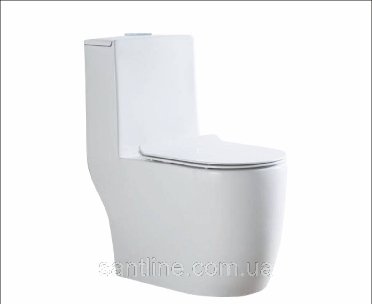 Унітаз-моноблок Orlean BY 69x37x79.5 білий ( А0058486 ), фото 1