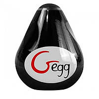 Мастурбатор многоразовый яйцо Gvibe Gegg, черный (при покупке 3 ед., тестер за 1 грн.)