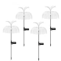 Садові ліхтарі "Фонтан" на сонячній батареї з RGB комплект 4 шт.