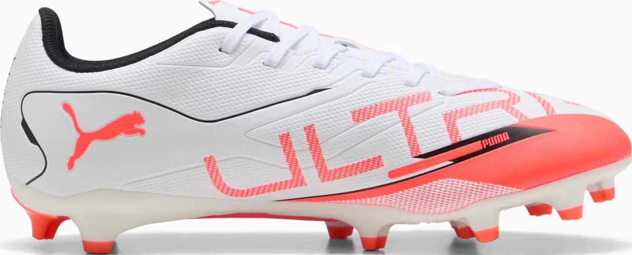 Бутси Puma ULTRA 5 PLAY FG/AG білий, помаранчевий Уні 42,5 (8,5UK) 27,5 см, фото 1