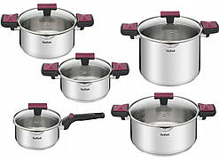 Набір посуду Tefal Cook&Clip 10 предметів (G723SA74)