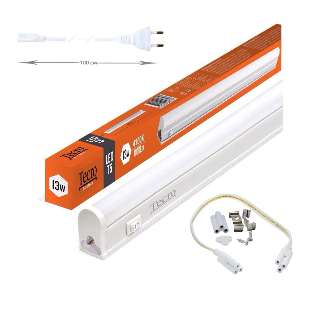 Світильник LED Tecro TL-T5-13W-4.1K 13 W 4100 K, фото 1