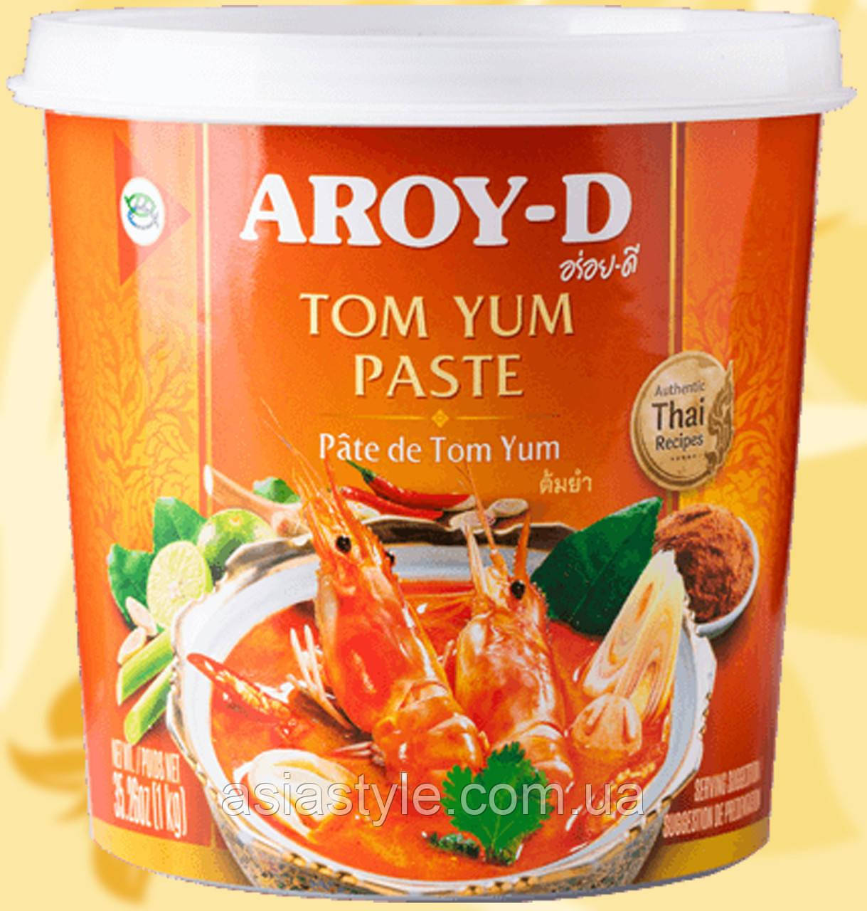 Паста для супу Том Ям, Паста для супу Том Ям, Tom Yam soup paste, Aroy-D, Tom Yum, 400 г, 冬阴, МоЧ, фото 1