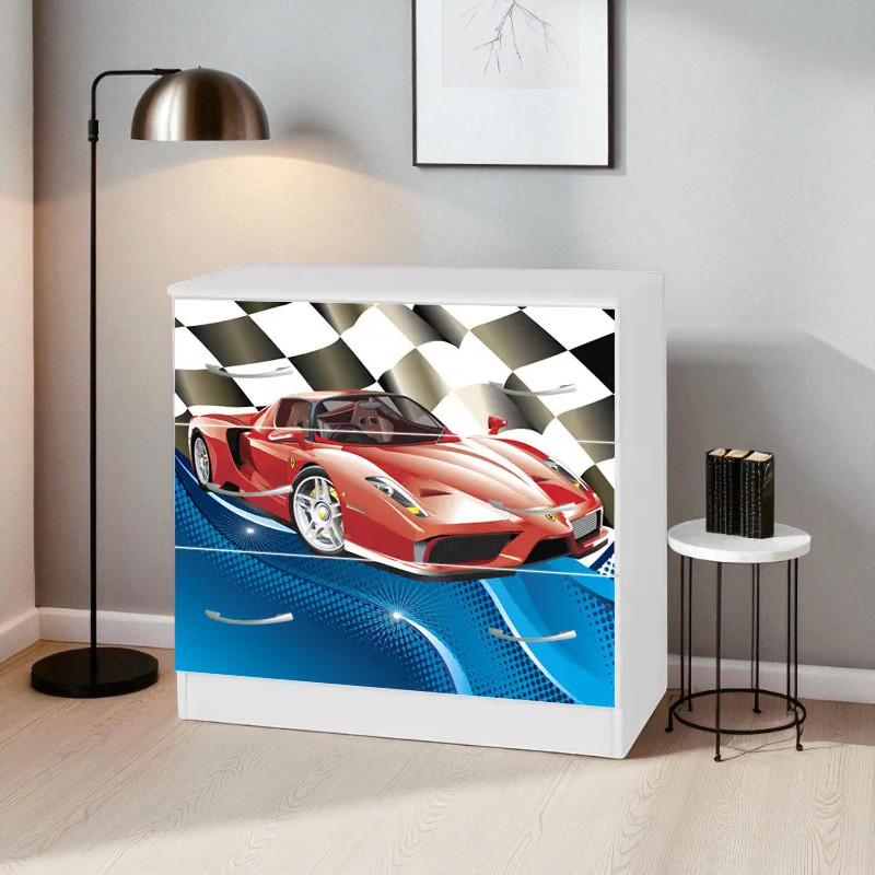 Дитячі меблі Шок Драйв, модульні меблі в спальну кімнату Авто Феррарі, модуль:, фото 1