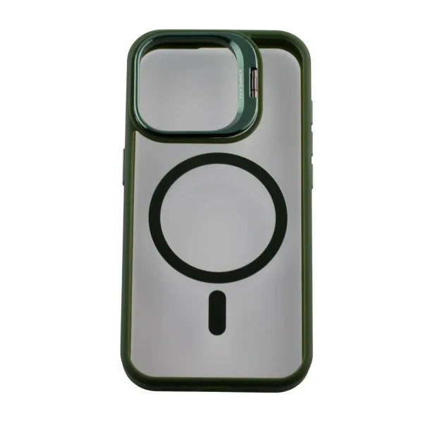 Чохол-накладка Infinity MagSafe CAMERA GLASS PROTECTION для iPhone 15 Dark Green (2000000372259), фото 1