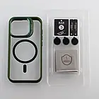 Чохол-накладка Infinity MagSafe CAMERA GLASS PROTECTION для iPhone 15 Dark Green (2000000372259), фото 2