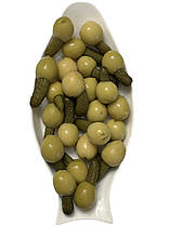 Оливки гігант Bravo Kimbo з корнішонами 1 кг., фото 2