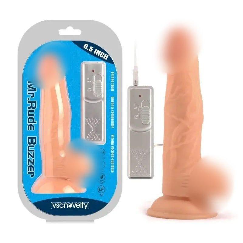 Вібратор, вібростимулятор Vscnovelty Mr. Rude Buzzer з присоскою, 8.5 дюймів