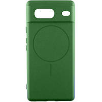 Чохол Silicone Cover Lakshmi Full Camera (AA) with MagFit для Google Pixel 7 Зелений / Dark green