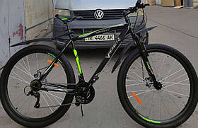 ✅ Гірський велосипед найнер Viper Spark 29 D+ (21 рама) Чорно Зелений, Вайпер Спарк , В зібранному вигляді на 80%