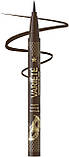 Водостійка підводка-фломастер для очей Eveline Cosmetics Variete Brown Eyeliner, 7 мл, фото 2