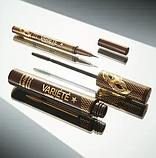 Водостійка підводка-фломастер для очей Eveline Cosmetics Variete Brown Eyeliner, 7 мл, фото 4