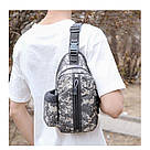 Тактична сумка нагрудна Badham LG448 військова сумка піксельна через плече 5L армійські сумки Badham, фото 3