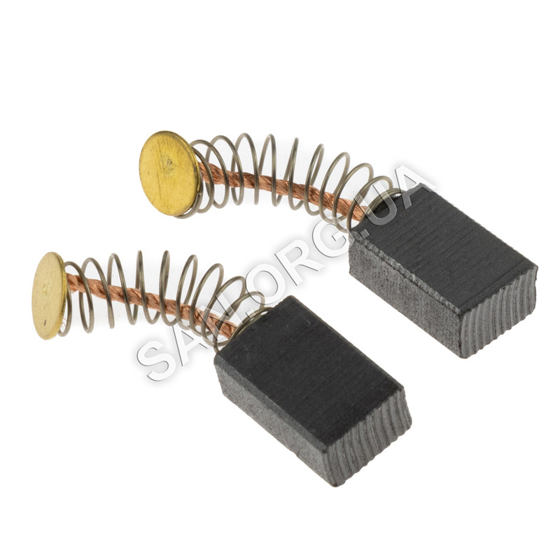 Щітки 7х11х17 тримера Tekhmann BCE-2013, Елпром 1300, Зеніт ЗТС-1450 пружина п'ятак, фото 1