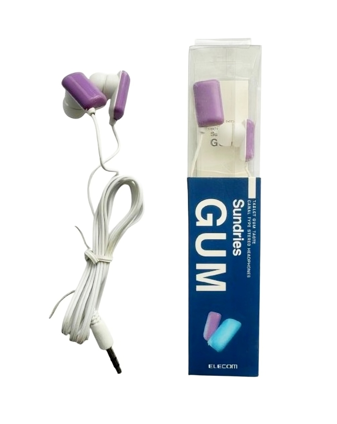 Навушники провідні вакуумні Sundries Gum Purple, фото 1