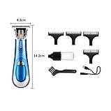 Машинка для стрижки волосся з титановими лезами KEMEI, фото 3