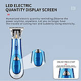 Машинка для стрижки волосся з титановими лезами KEMEI, фото 5