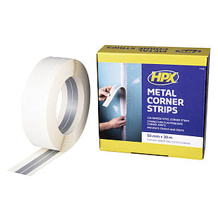 Паперова стрічка з металевими вставками для кутів  - 50мм х 30м - METAL CORNER STRIPS