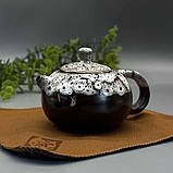 Чайний набір для подорожей на 4 персони чайник СіШі небесне око піали з коропами коі, фото 2