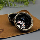 Чайний набір для подорожей на 4 персони чайник СіШі небесне око піали з коропами коі, фото 3