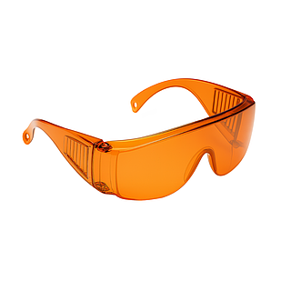 Окуляри захисні від УФ-випромінювання № 1A3333, помаранчеві 1шт (Dochem/Дочем)