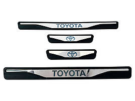 Накладки на пороги Toyota 4Runner (хром-пласт) TAN24