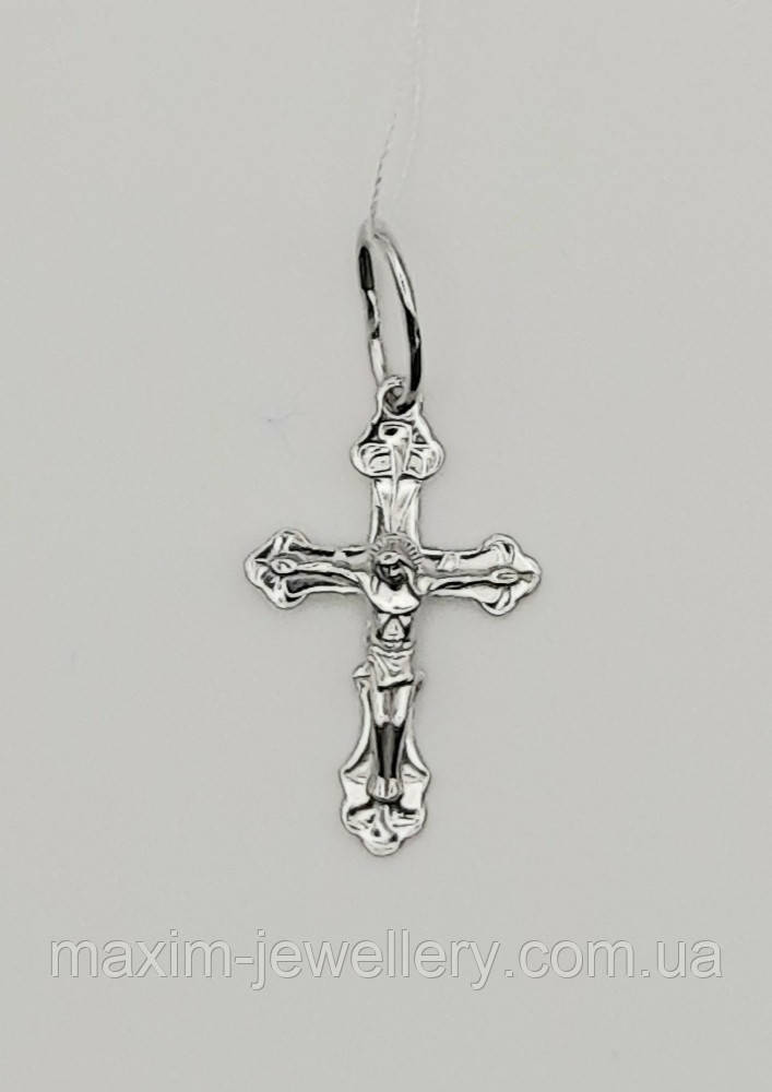 Хрест з розп'яттям зі срібла, фото 1
