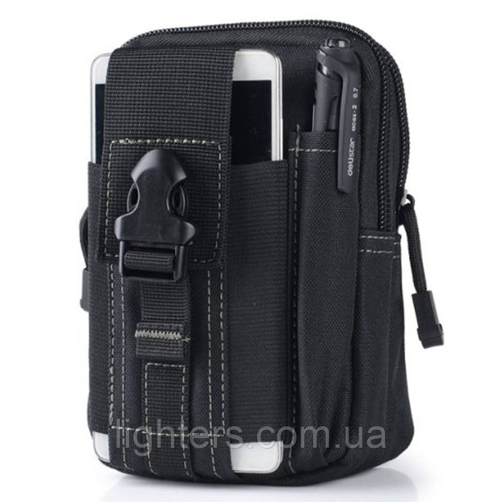 Тактична сумка Cahil армійська чорна поясна сумка з тримачем для телефона B467 тактичні сумки, фото 1
