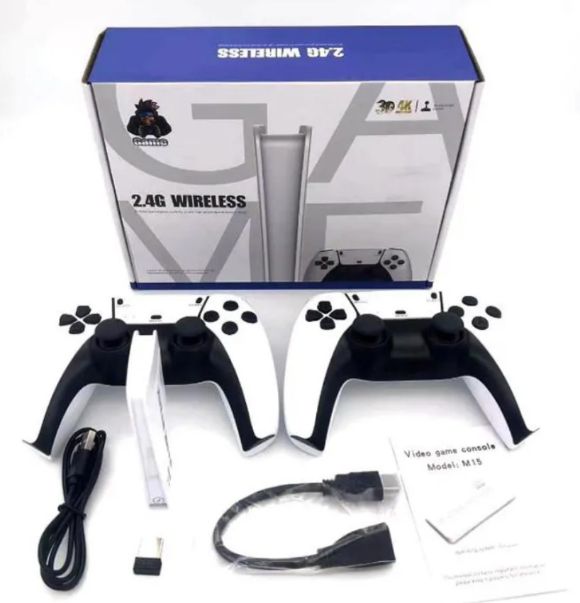 Приставка ігрова MI5 Plus 4K Game Stick 3D з двома бездротовими джойстиками, 64 Гб, фото 1