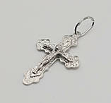 Хрест з розп'яттям зі срібла, фото 2