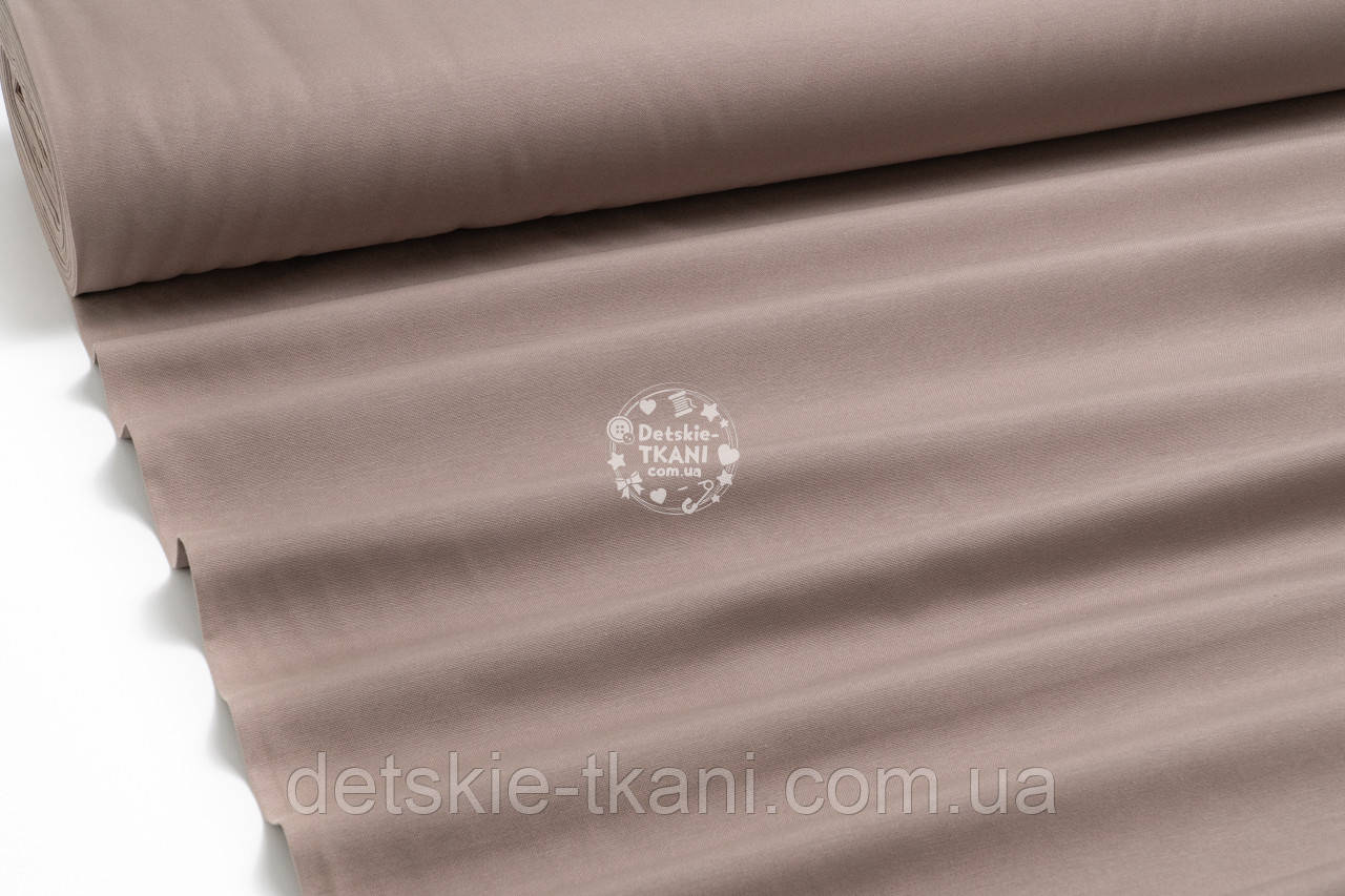 Однотонна тканина Duck колір попелясто-коричневий, фото 1