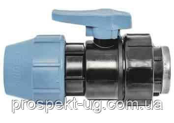 Кран обжимний Ду25х3/4" різьба внутрішня ВР Unidelta ПНД, фото 1