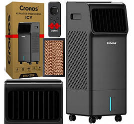 Кондиціонер-вентилятор 5в1 Cronos IcyCzarny 85Вт охолодження + очищення + вентиляція + зволоження + мобільність