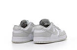 Кросівки чоловічі Найк Nike SB Dunk White Low Grey Fog DD1391-103, фото 3