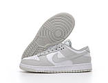 Кросівки чоловічі Найк Nike SB Dunk White Low Grey Fog DD1391-103, фото 5