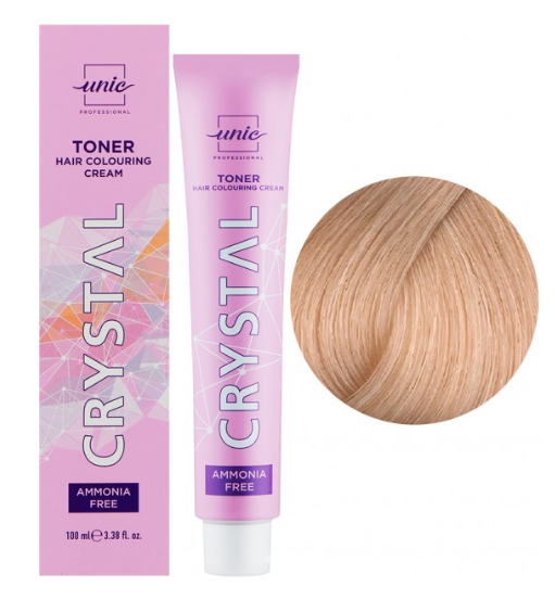 T10/546 Крем-фарба Тонер безаміачний для волосся Рожевий Кварц Unic Crystal Toner Сenusiu 100 мл
