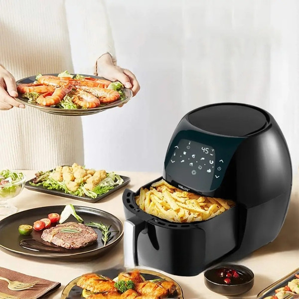 Аерофритюрниця 7,7л 1800Вт Sokany SK-8012 AF Чорна, фото 1